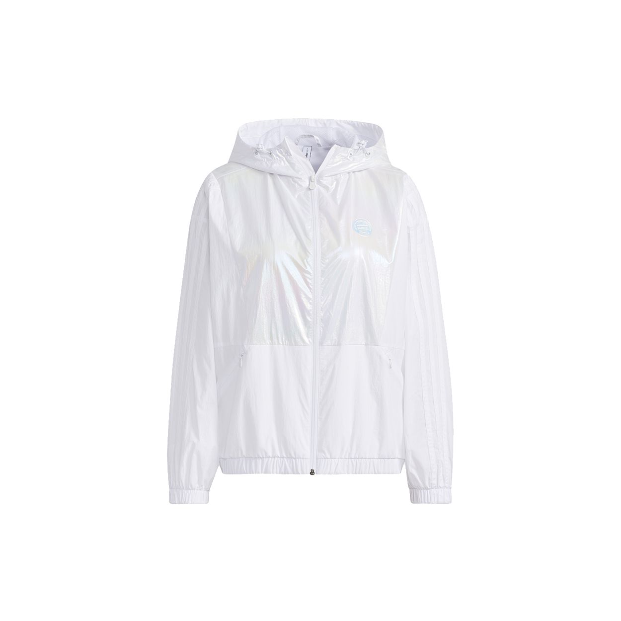 Adidas Neo W Hype Wb 2 Hooded Windbreaker Jacket Women Casual Sports Lightweight White GP5408 M