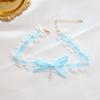 Bowknot Lace Collar Maid Choker Lace Alloy Material Perfect Gift for Cosplayer