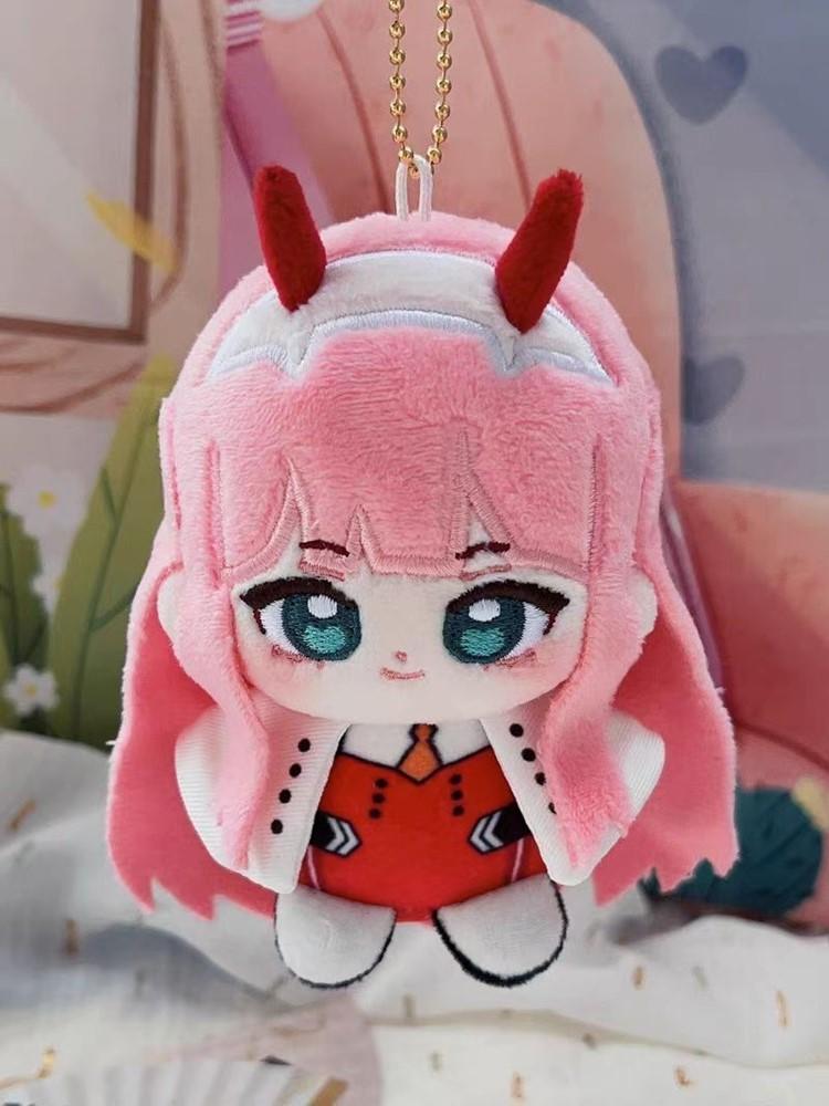 

Darling In The Franxx Plush Zero Two Anime Cosplay Stuffed Doll Cute Cartoon Pendant Keychain Kids Birthday Gift 10cm