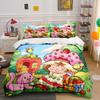 Mehrere Größen Emily E-Erdbeer-Print Weiche Bettbezug Kissenbezug Bettwäsche-Set Kinder Erwachsene Bequemes Bett-Set Einzelbett King Für Geschenke