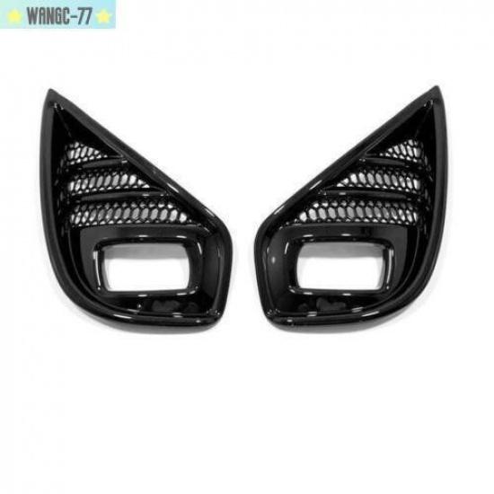 For Toyota Highlander -22 Black Bright Front Bumper Fog Light Cover Trim New