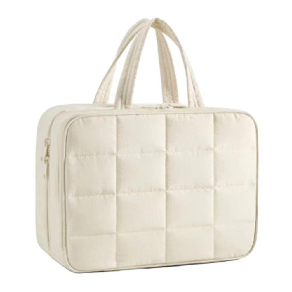 Zipper Closure Travel Toiletry Bag Cloth Women Cosmetic Bag Cosmetic Handbag  Unisex Toiletries