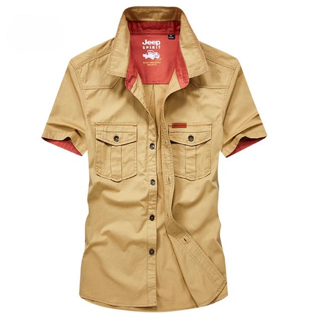 Cămașă cu mânecă scurtă pentru bărbați, casual, din bumbac pur, cămașă cu mânecă pe jumătate, cămașă în inch