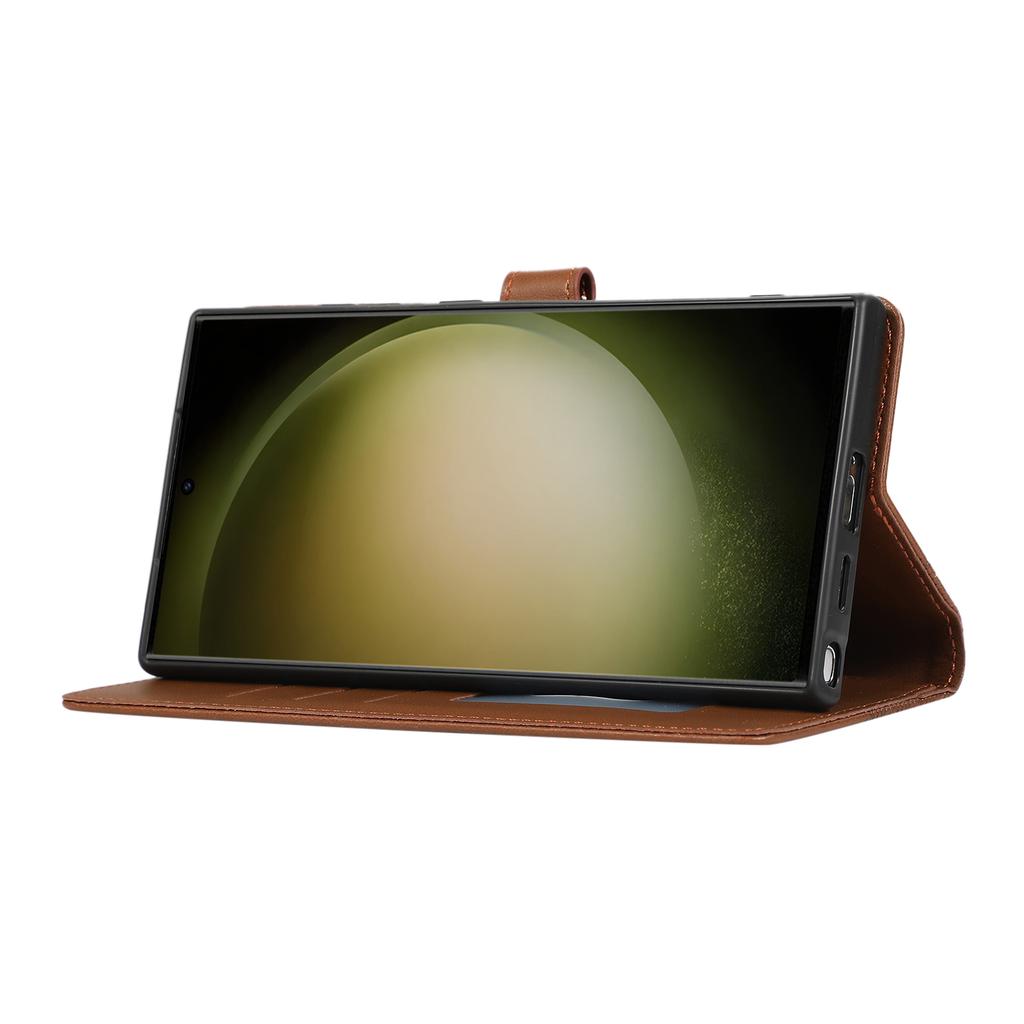 For Samsung Galaxy S25 Ultra Case 3D Rhombus Grid Imprinted Wallet Leather Phone Cover with Lanyard