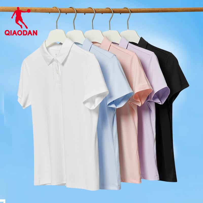 Jordan Sports Polo Shirt Women's Tennis Golf Casual Breathable Collar Short Sleeve T-shirt