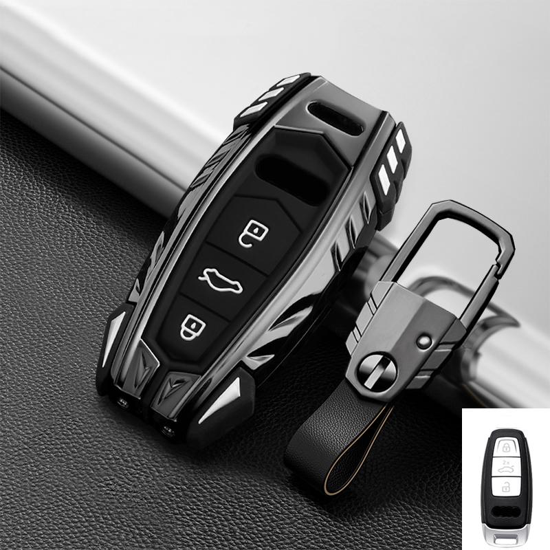 New Car Remote Key Case Shell Cover Fob for A6 A7 A8 E-tron C8 D5 Q7 Q8 2019 2020 Protector Holder Keyless Accessories