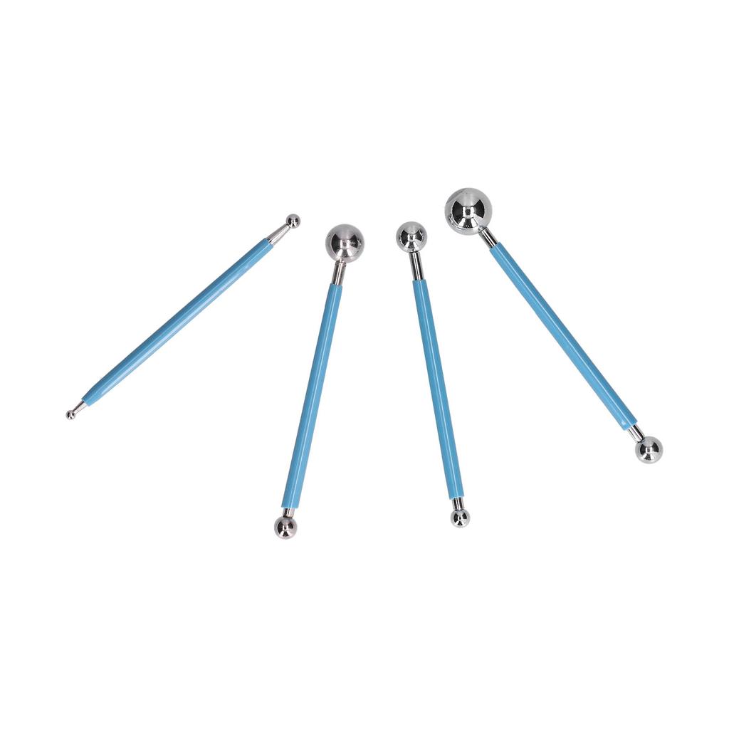 4Pcs Set Baking Tool Stainless Steel Ball Sculpting Tool DIY Cake Fondant Decorating