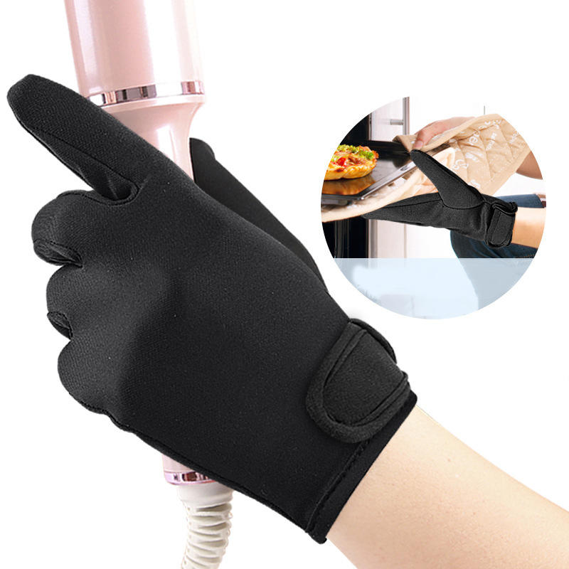 1Pc Hair Styling Glove Hairdressing Gloves Heat Resistant Left Right Hand Hair Curling Iron Wand Hot Brush Glove