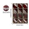 Christmas Tree Ornaments Set 12 Pieces Colorful Modern Art Rhinestone Decorative Ball Christmas Tree Ornaments for Home Wall