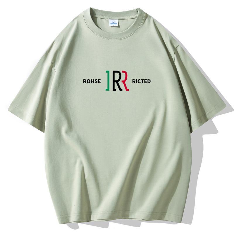 INS Fashion Men Large Size Loose Short Sleeves T-Shirt 100% Cotton