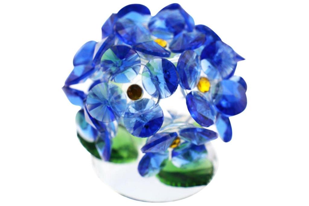 Navire Compact Crystal Hydrangea Figurine