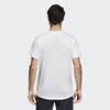 Adidas Sports Fitness Round Neck Short Sleeve T-Shirt Men Tops White CW3928