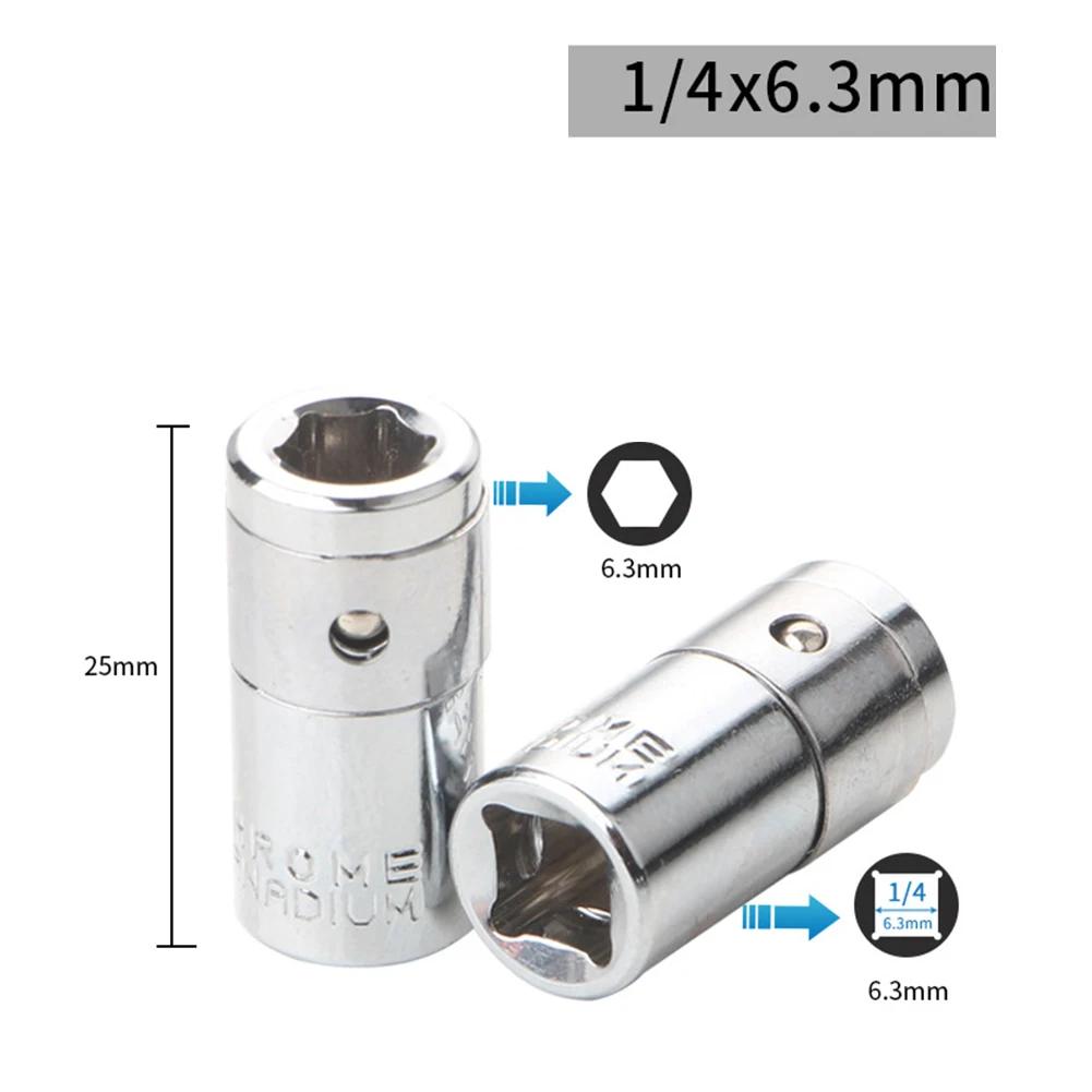 

Tool Converter Silver Socket Bit 1/4 3/8 1/2 Accessories Chrome Vanadium Steel Converter Screwdriver Bit To 1/4 Hex China Mainland