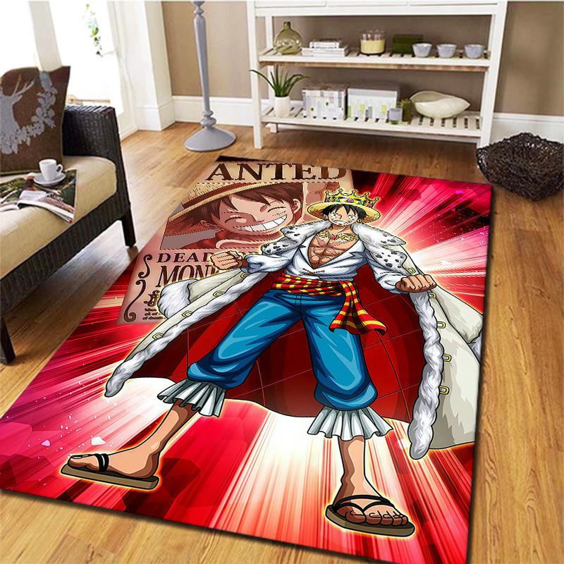 One Piece Monkey D Luffy Carpet Rug For Living Room Bedroom Home Sofa Decoration Kids Play Nonslip Floor Mat