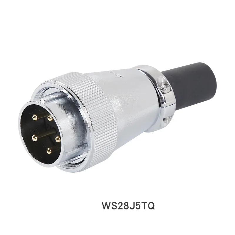 ZHQCN WS28 TQ/Z Industry Automotive Aviation Connector M28 2 3 4 7 10 12 16 17 20 24 26 Pin Panel Mount Male Plug Female Socket