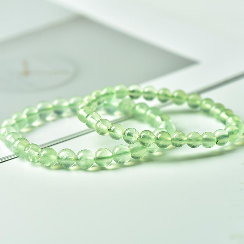 Grape stone bracelet for women and men Crystal jade bracelet with strong fluorescent green gemstone loose beads and grape stone bracelet