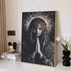 Prayer DIY Diamond Art Painting Kit with Shiny Resin Diamonds for Adults Relaxing Craft Wall Decor and Handmade Gift Idea Set Decor