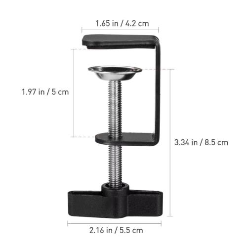 GOODCHI Woodworking Clamps, C-Shaped Clamps, Set of 2, Adjustable, Maximum Opening 50mm, Woodworking Clamps, DIY Tools, Kitchen, Bathroom, Desk, Shelf