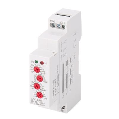 Portable DIN Rail Mounted Time Relaying with 10 Delay Functions Easy Setups for Efficient Equipment Management