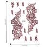 Red Mehndi Stickers Henna Tattoo Stickers Water Transfer Decals Red Henna Tattoo Decals  Girls