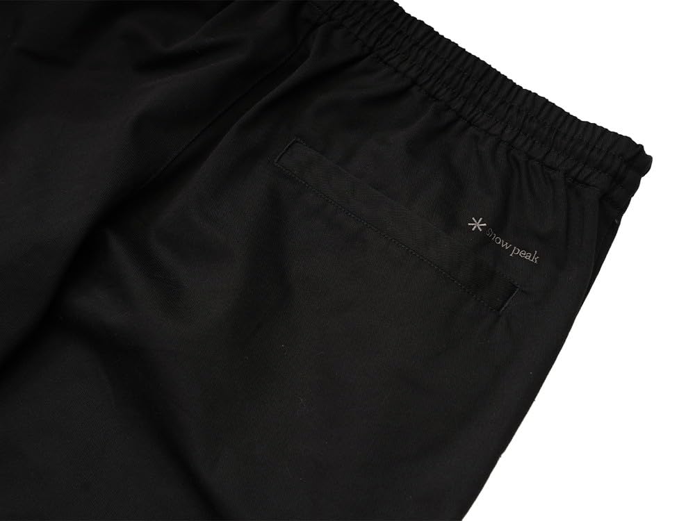 Snow Peak TC Twill Easy Pants and Size M EC-PA-25SU001, Men's Women's, Black,