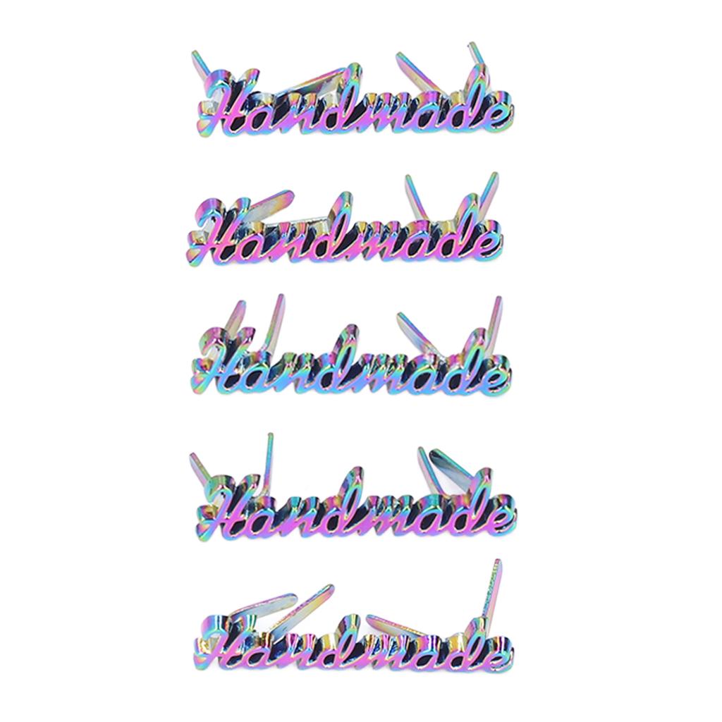 Handmade Labels Colorful Design Retro Style Fine Workmanship Exquisite Exterior DIY Bag Label