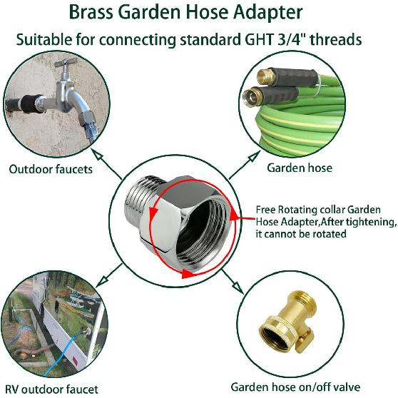 RV Outdoor Shower Head Kit with Garden Hose Fitting and Suction Cup - RV Outside Shower - Easily Installed and Removed On Outside of Camper(RV Shower