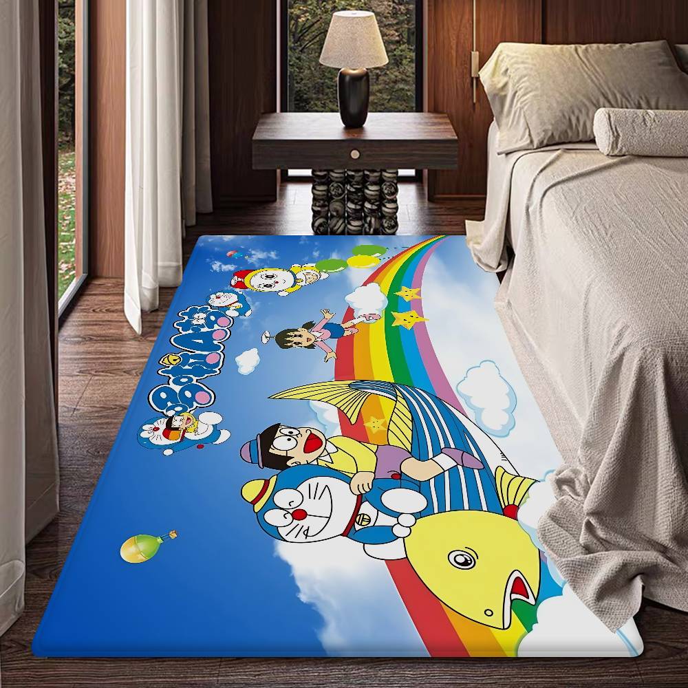 D-Doraemon Floor Mat Cheaper Anti-slip Modern Living Room Balcony Printed Bedside Mats