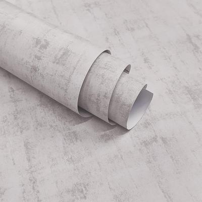 Boobest Breite 40 cm x Länge 9 m Beton-Remake-Platte, Beige, WC-Wandplatte, Zuschneideaufkleber, wasserdicht, dicke Tapete, Beton, matt, abziehbar