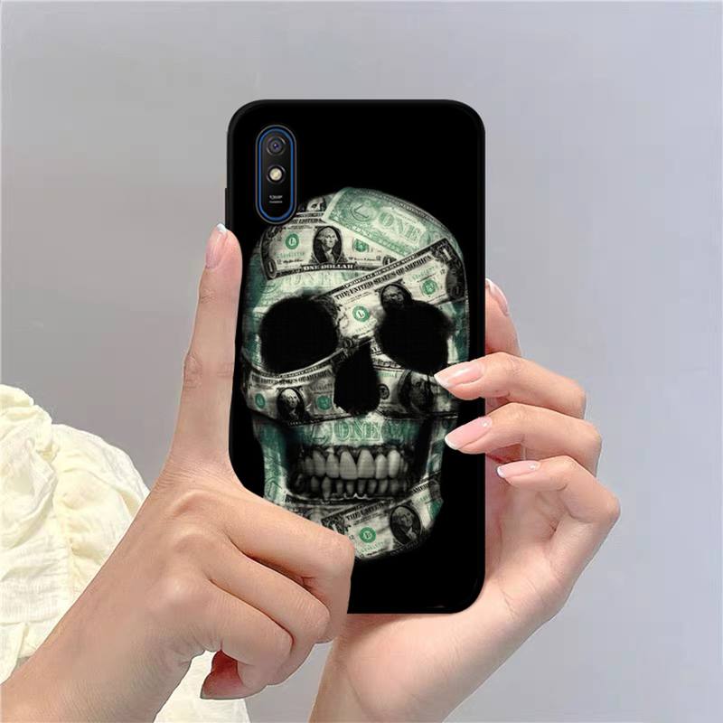 Yinuoda Lustige Schädel Währung Handyhülle Für Redmi 9A 8A 7A 7 6A 5A 5 Plus 4X S2 GO K20 K30 6 Note 8 9 Pro Hülle
