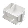 Rotating Makeup Sponge Holder, Breathable Organizer and Storage Box for Bathroom Vanity White 1