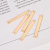 DIY Jewelry 40x5mm Electroplated Colorfast Rectangular Pendant and Tassel Hairband Connector