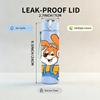 1PC Cartoon Bunny Farmer Print 750ml Color Plastic Sports Water Bottle Leakproof Flip Straw Lid Suitable for Sports Office Home Use