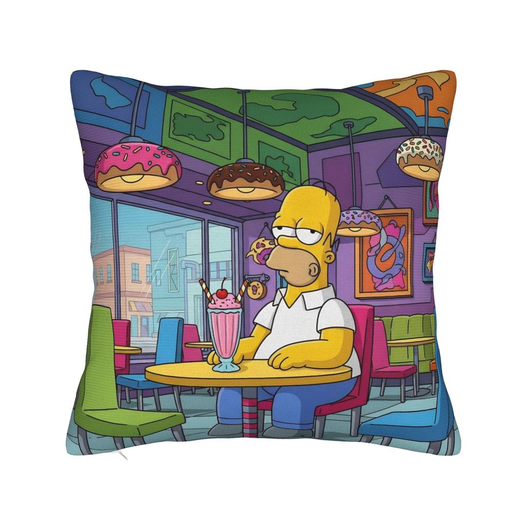 Anime S-Simpsonss Cartoon Pillow Cover Accessories Soft Cushion Cover Gift Throw Pillow Case Cover Home Multiple Sizes