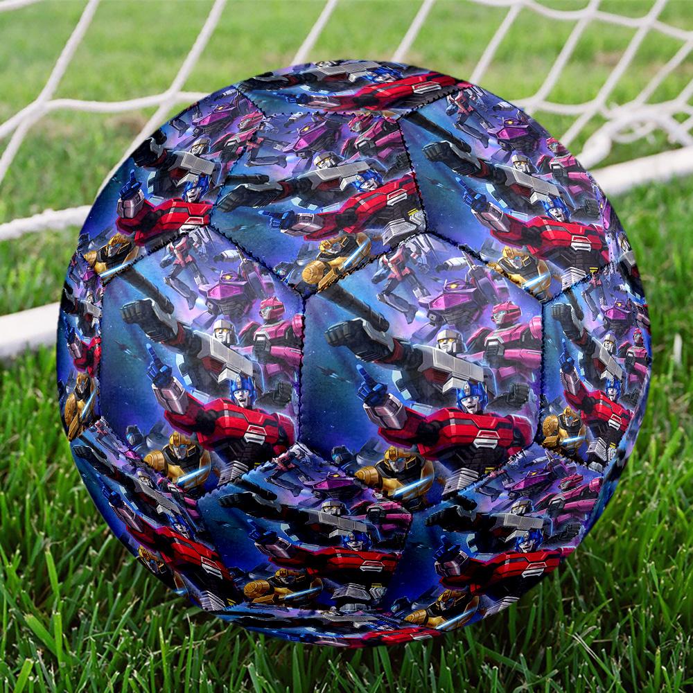 Transformers Print Size 5 Soccer Ball, Standard Match Football for Sports Game and Team Practice, Ideal Gift for Soccer Fans