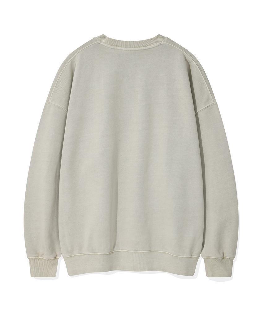 Wacky Willy Kiki Washed Graphic Sweatshirt Beige