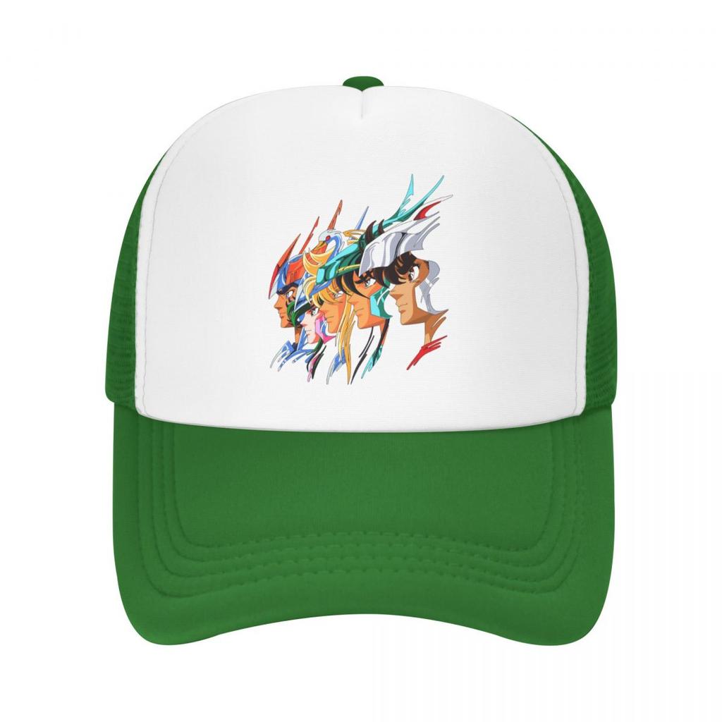 Individuelle Saint Seiya Knights Of The Zodiac Baseballkappe Atmungsaktive Trucker-Kappe Sport Snapback Trucker-Kappe