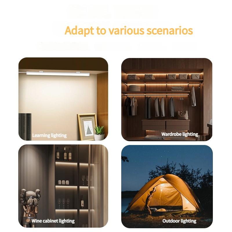 20/30/40/50 Spina USB Illuminazione LED Dimmerabile 3 Colori Cambiabili Luce Notturna LED Cucina Camera da Letto Illuminazione Con Striscia Magnetica Per Camera da Letto Cucina Luce