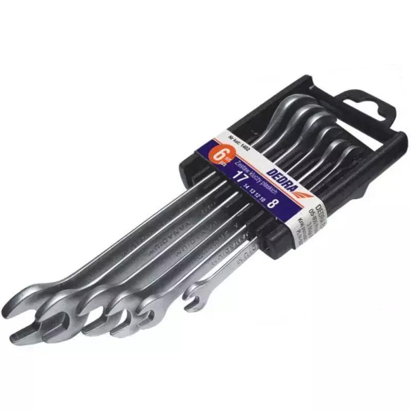 

Dedra 1409 Flat Wrench Set 8 Pcs.crv 6-22 Flat Wrenches