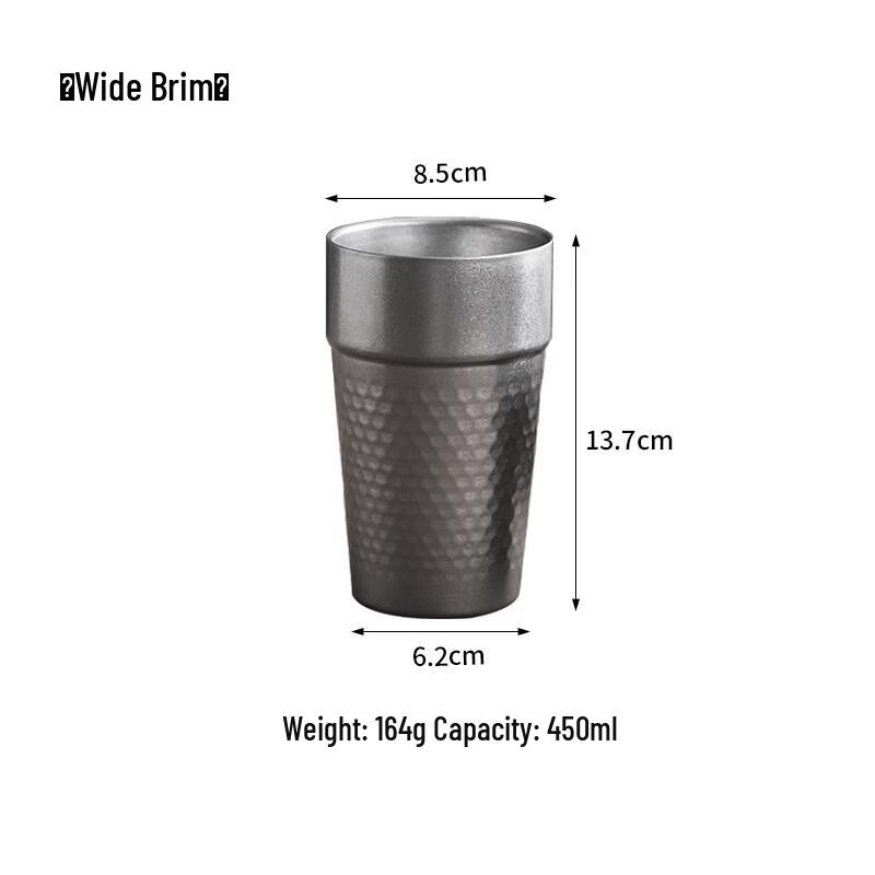 Wutuo Stainless Steel Double-Layer Beer & Beverage Mug