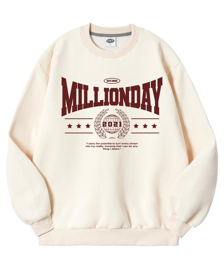 MILLION DAY Univ Special Double-Sided Sweatshirt