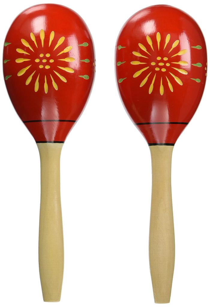 Zen-On Maracas, Egg-Shaped, Red, ZMR-5/RED