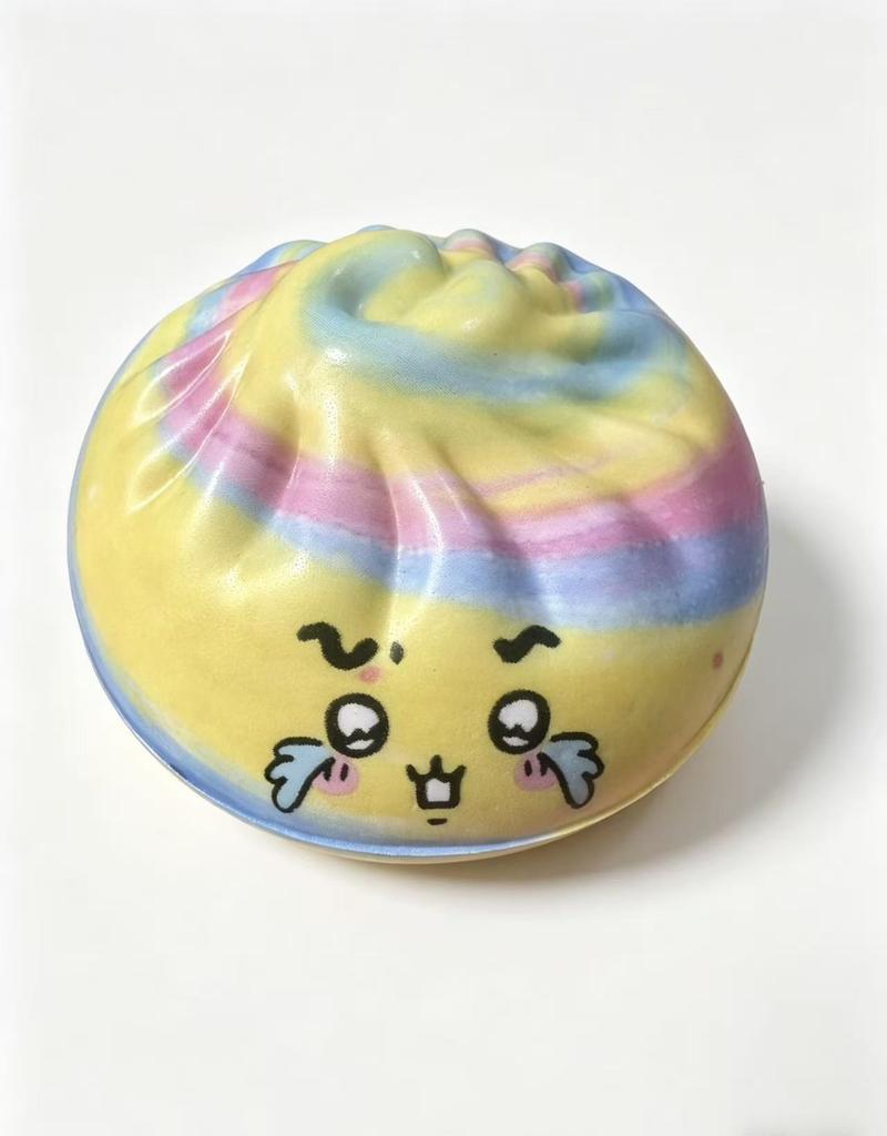 Nieuwe Knödel Druk Knödel Squishies Schattig Kleurrijk Broodje Speelgoed Langzaam Rijzend Stressverlichting Fidget Speelgoed voor Volwassenen Angstverlichtend Cadeau