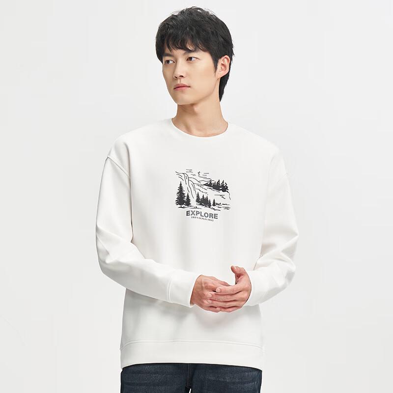 TRIES Men's Casual Round Neck Sweatshirt