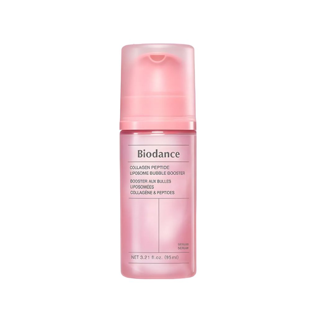 Biodance Collagen Peptide Bubble Booster 95ml No-Wash Quick Bubble Pack Mask for Deep 30-Layer Hydration and Makeup Base Glow