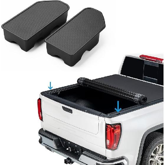 Shademax Stake Pocket Covers  Fit For -2024 2025 2026 GMC Sierra And Chevy Silverado Accessories Truck Bed Rail Hole Plugs Stake Pocket Caps Cover
