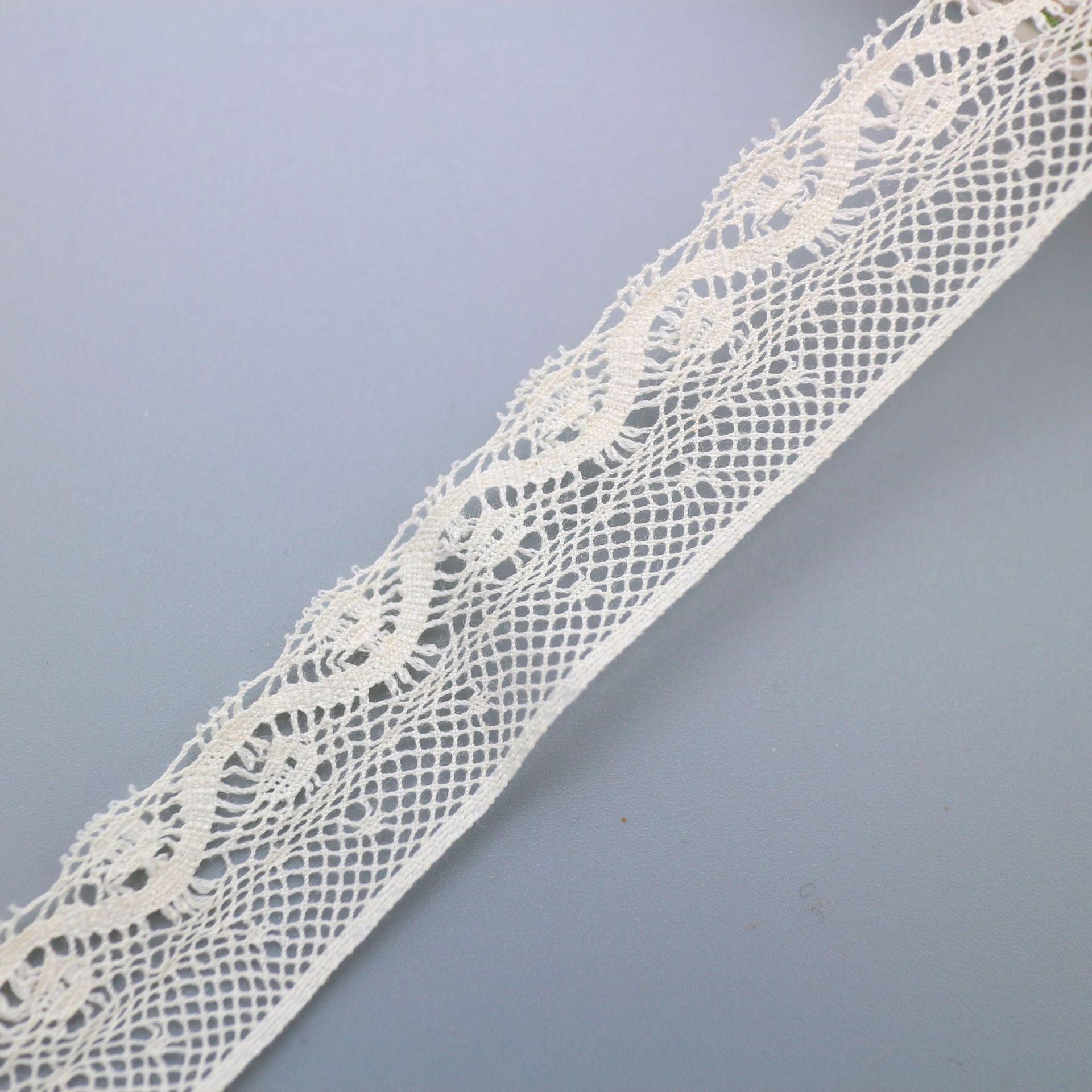 Кружевные аксессуары из тонкой хлопковой нити, кружевные отделки для края носков и нижнего белья, кружево-основа 1224