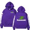 New Racing Suit, High-quality Kawasaki Logo Hooded Pullover, Fashionable Motorcyclele Uniform Rider Exquisite Stree