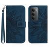 For Xiaomi Redmi 15 5G Case Sunflower Imprint Leather Wallet Phone Cover with Wrist Strap