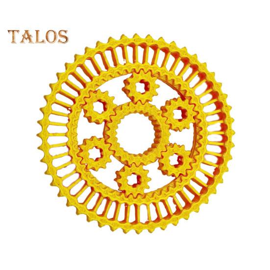 

3D-печатная шестерня Fidget Spinner Снятие стресса и беспокойства для детей и подростков Взрослые Игрушка-спиннер Гироскоп на кончике пальца Портативная дорожная игрушка EDC Spinner золотистый